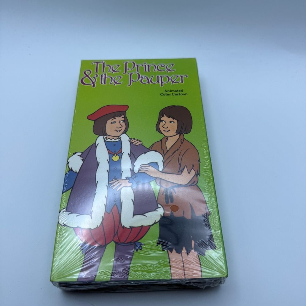 The Prince and the Pauper VHS 1991 Animated Color Cartoon AIC Home Video Sealed